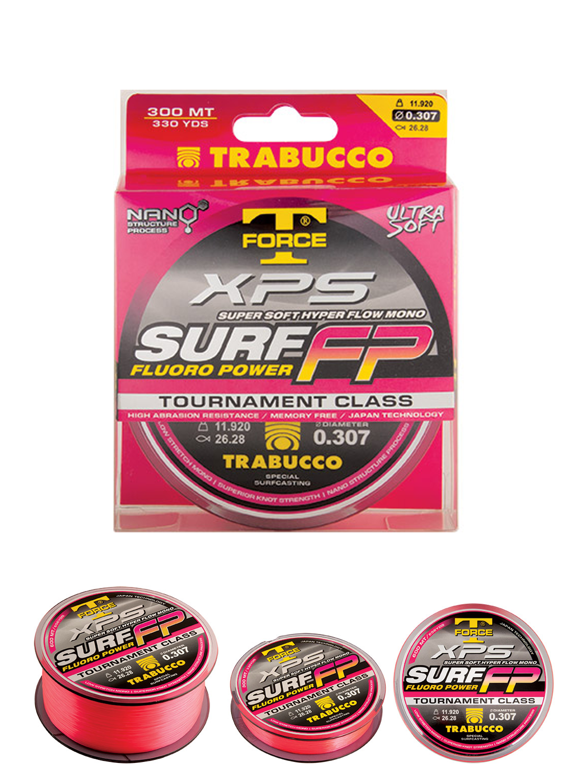 Trabucco XPS Surf FP Fluoro Power 300mt Surf Misinası
